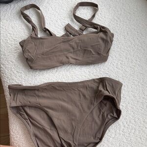 Athleta Brown Bikini Set